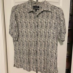 Men’s casual button down shirt.